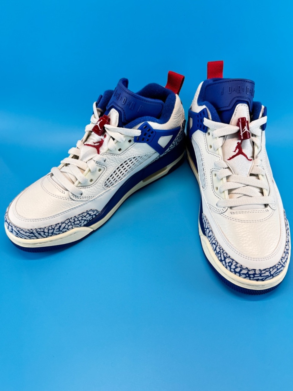 Nike Air Jordan Spizike Low Sail Storm Blue Sz 8 Brand New Box No Lid Fast Ship - Picture 5 of 10